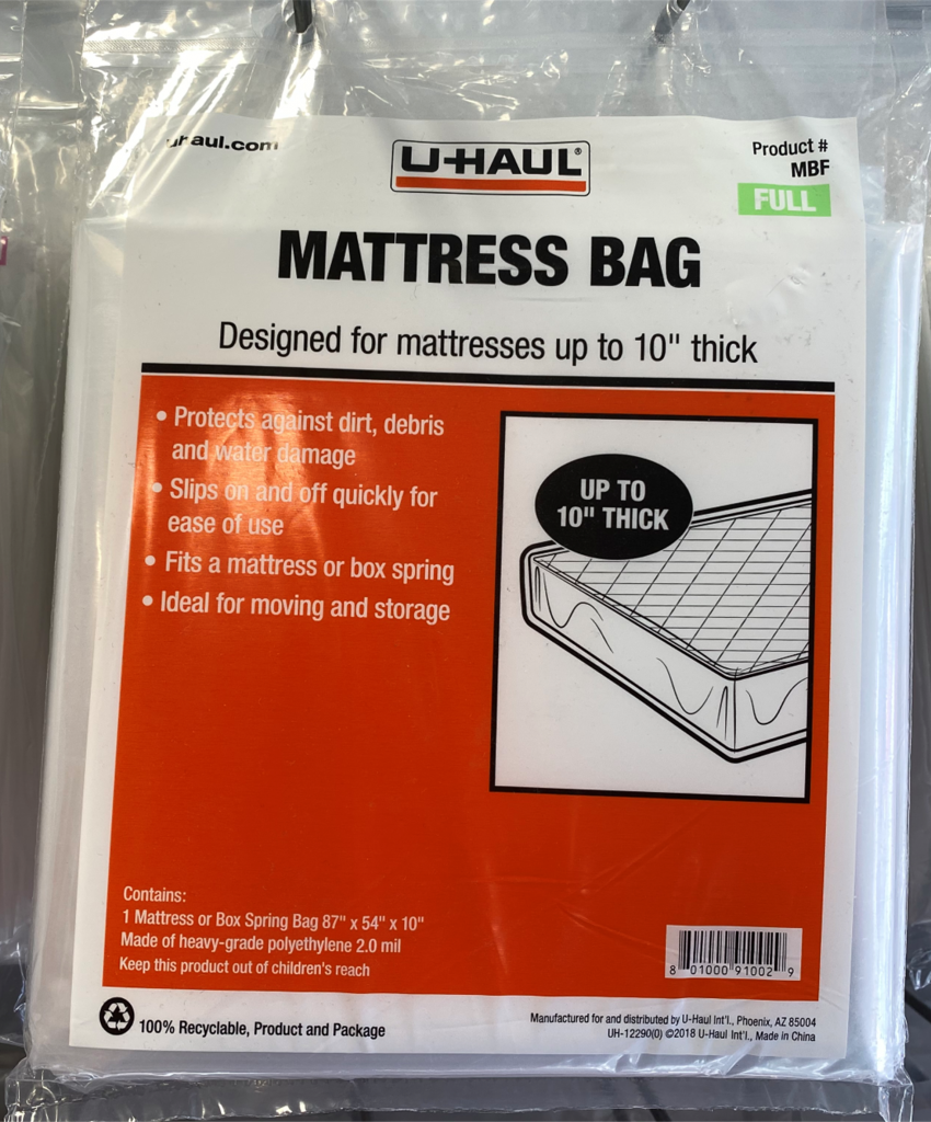 Mattress Bag Full AIMS Self Storage & Moving Center